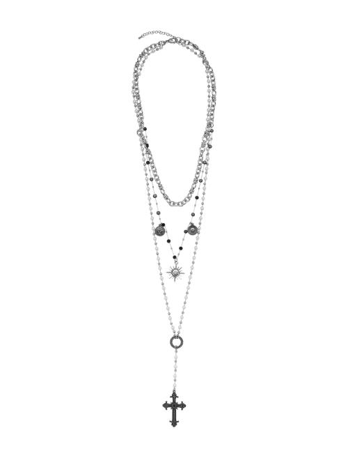 Versatile Layered Necklace_[White]