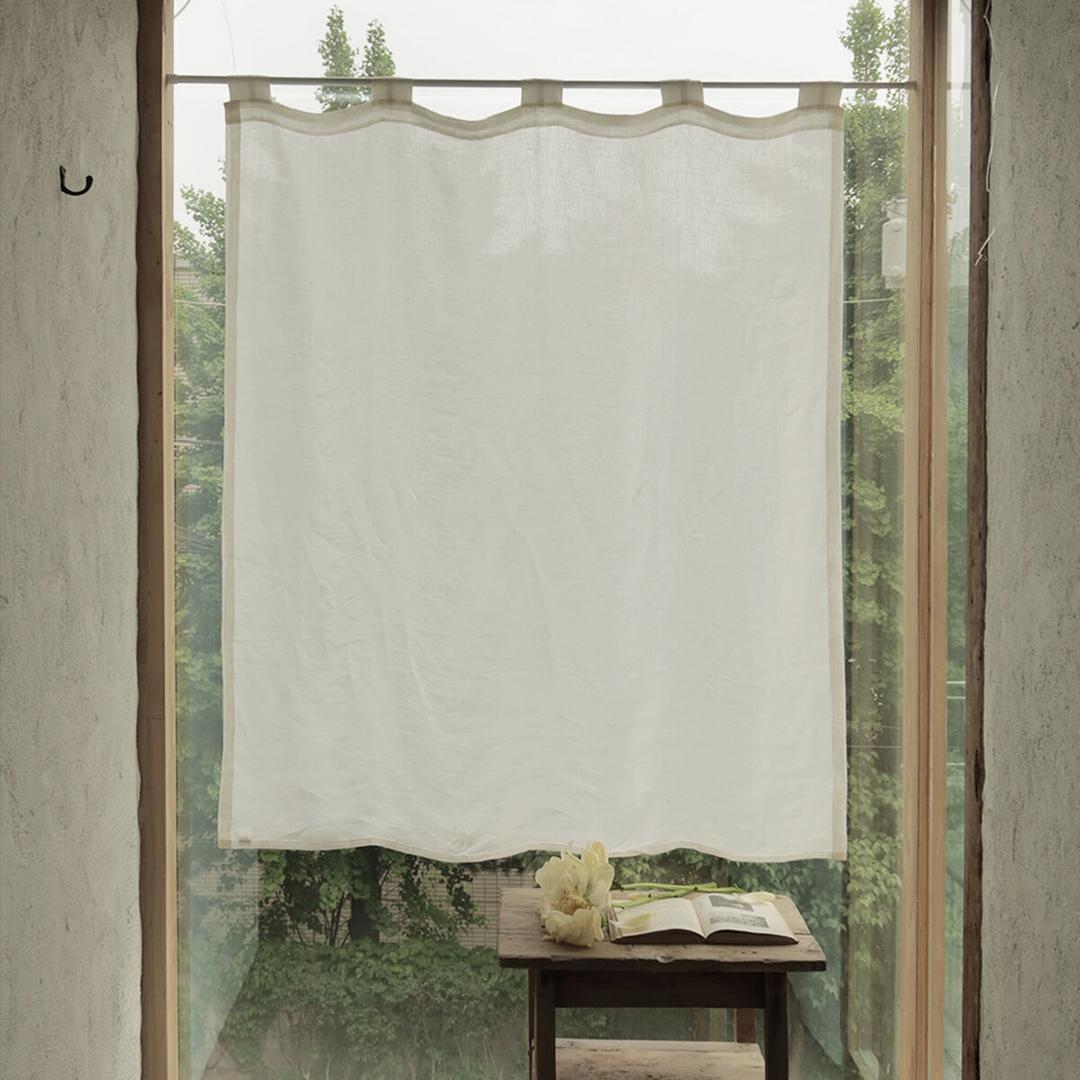 tea room linen curtain