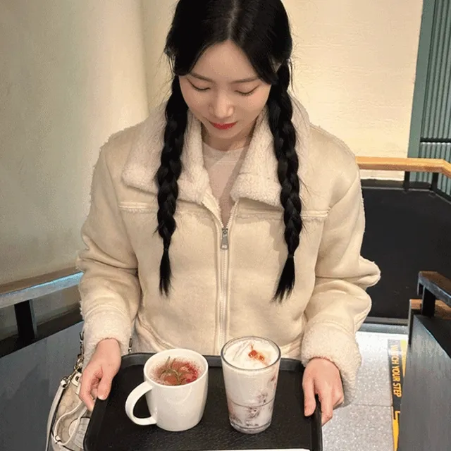 [빠른출고/자체생산🍀]토널 울 무스탕 자켓