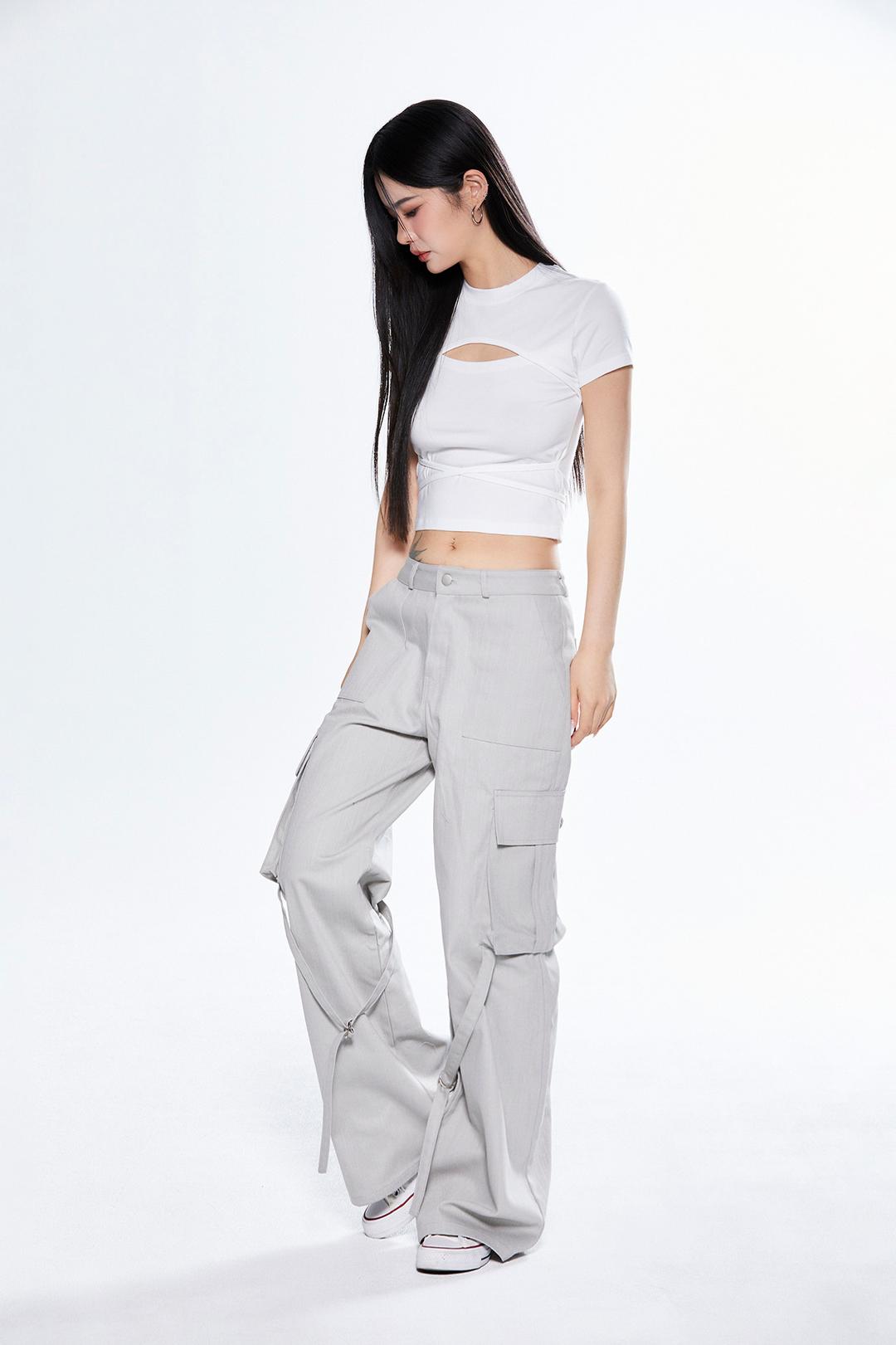 String Cargo Pants