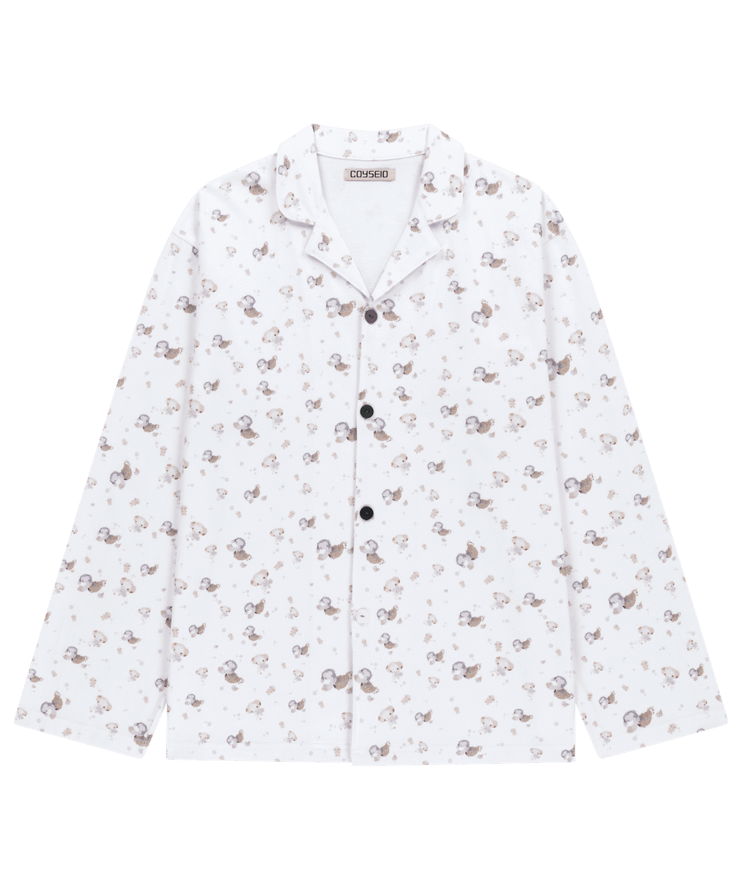 PEACH SLEEPWEAR SET WHITE