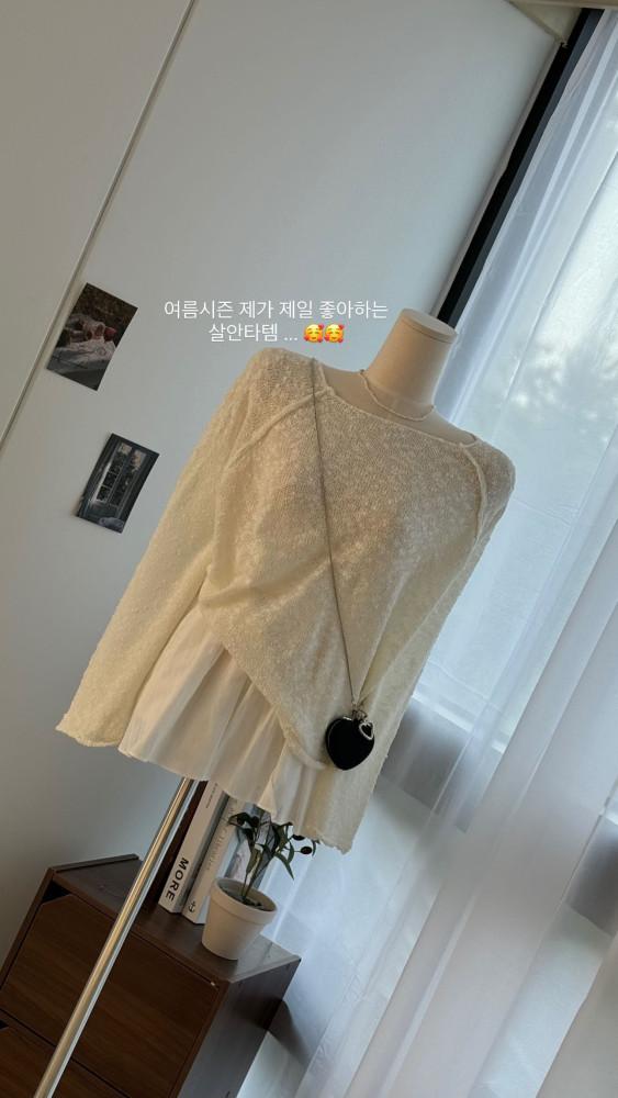 여리핏강추! 로렌 나그랑 살안타템 니트 (아이,베이지,블랙)