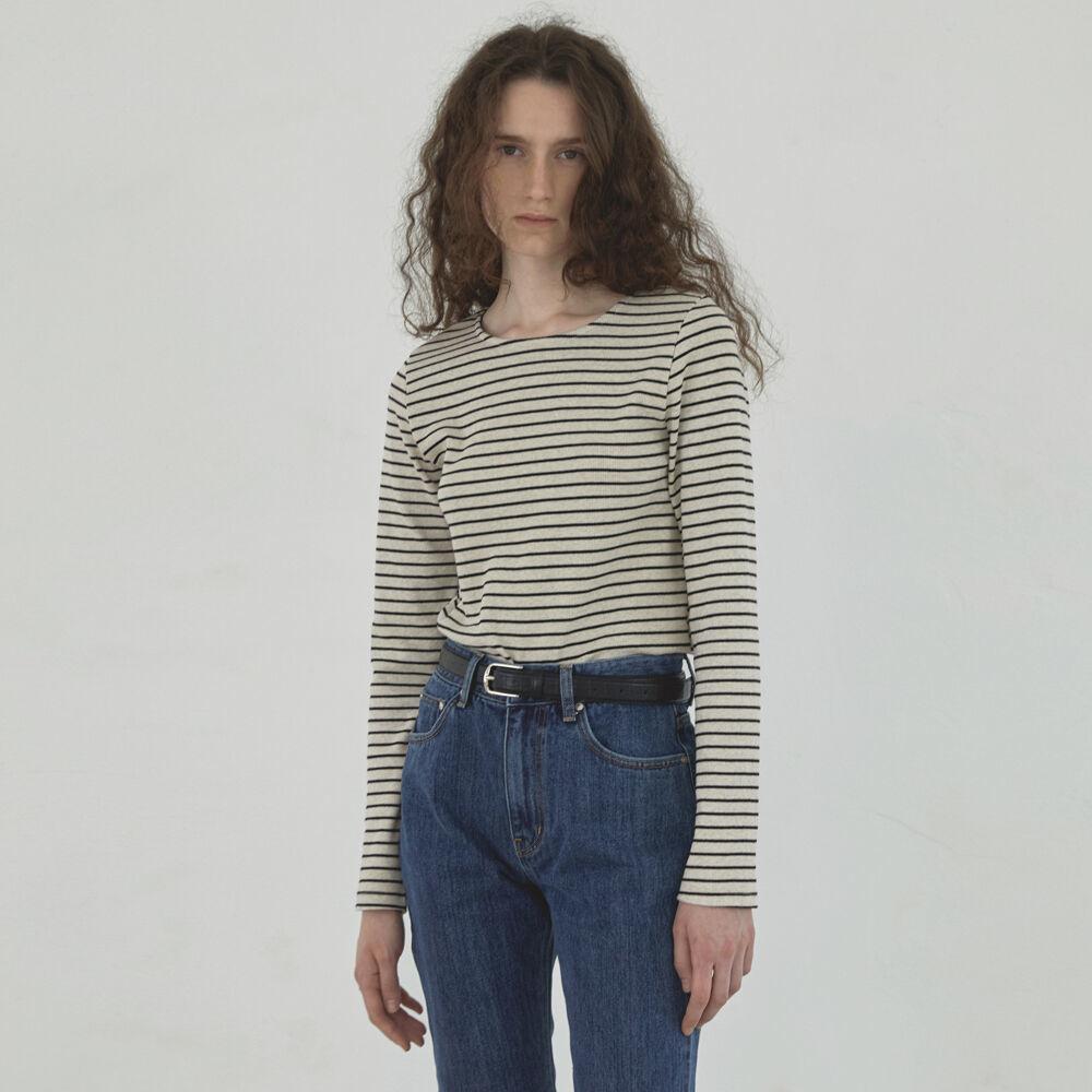 [2차입고] Long sleeve t-shirt (oat stripe)