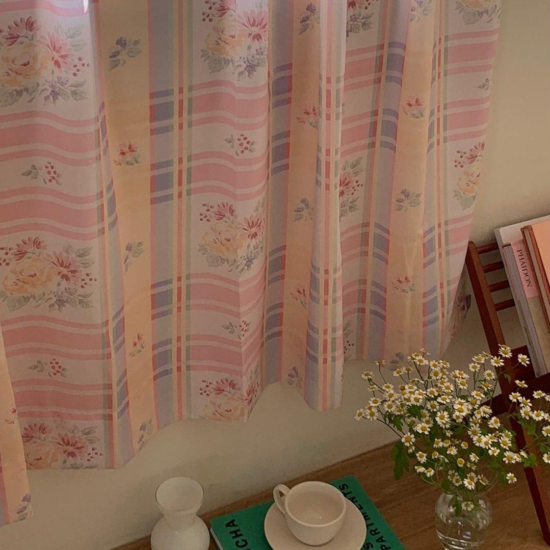 pastel flower fabric