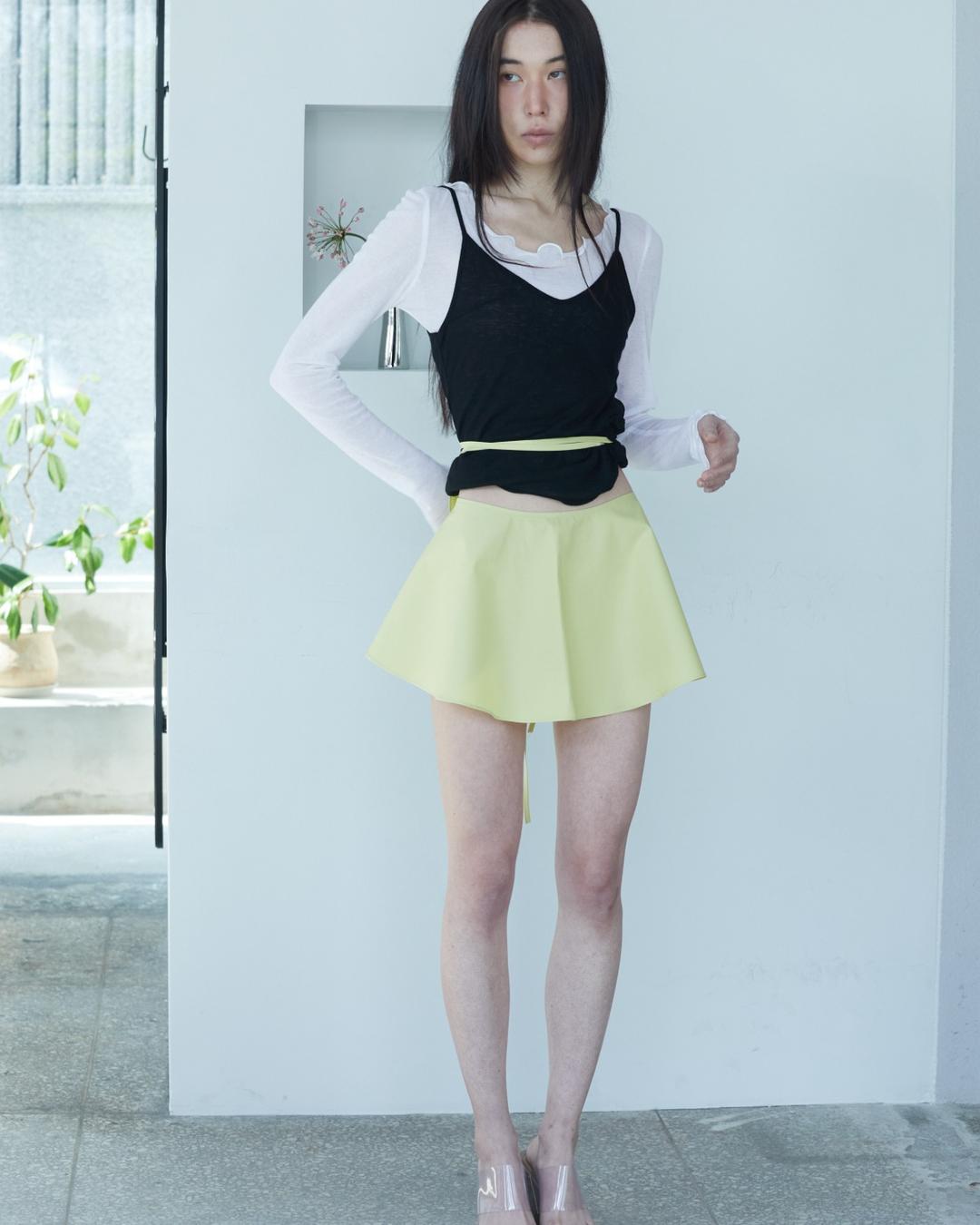 Half wrap skirt - Lemon
