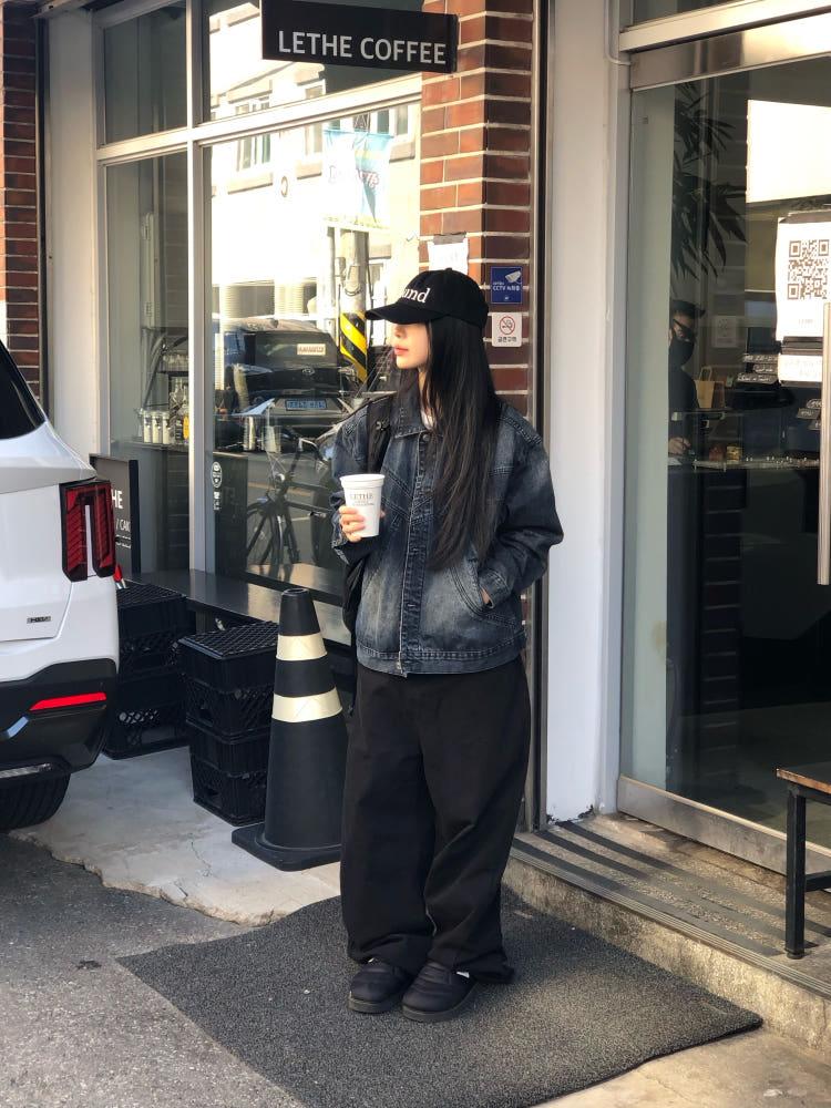 오뉴 절개 빈티지워싱 데님 자켓 (1color)