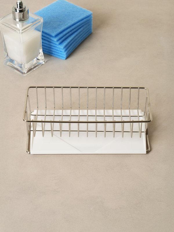 스테인리스 물 빠짐 수세미 거치대  21 X 9 X 7 cm