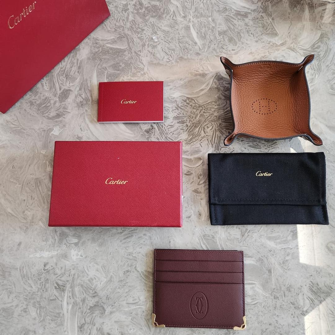 Cartier 까르띠에 시그니처 클래식 버건디 카드홀더 지갑 | 후루츠패밀리