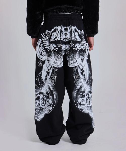 (U) 블랙 고딕 프린티드 조거 블랙 BLACK GOTHIC PRINTED JOGGER BLACK