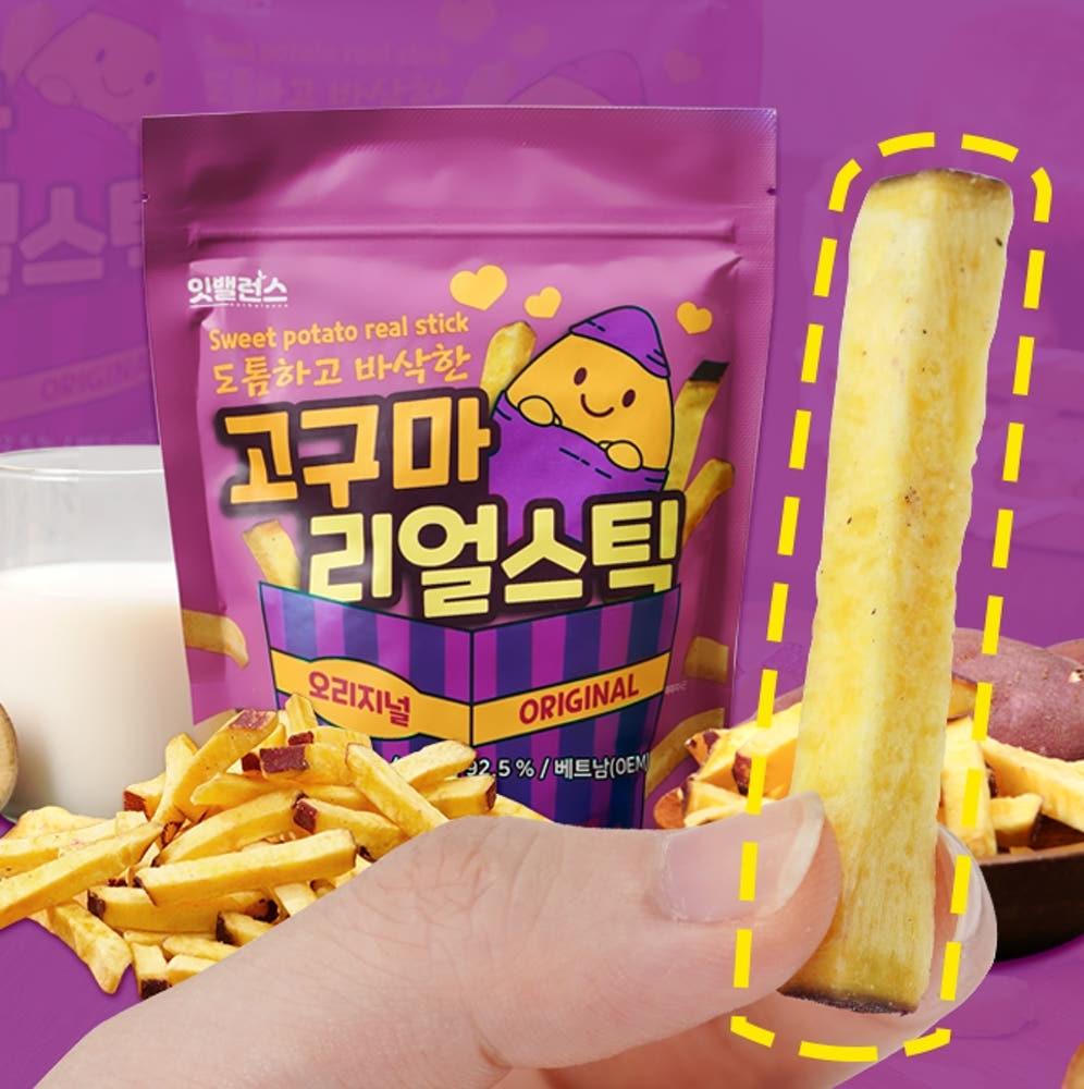 1+1 잇밸런스 100% 고구마 리얼스틱 한끼 식사대용 간식 온가족 국민 스낵