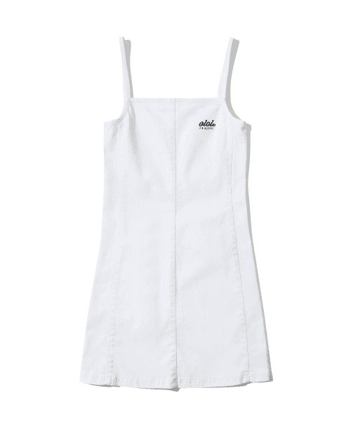 STRAP SLIM DRESS [WHITE]
