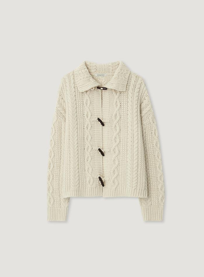 TOTO CABLE CARDIGAN_CREAM
