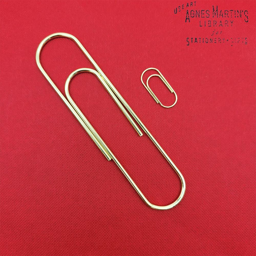 [아그네스마틴 NO-471074] 클래식 골드 그랜드 페이퍼 클립(2개입)