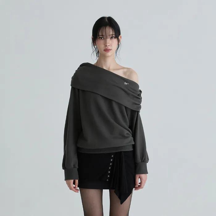 Drape symbol sweatshirts (Charcoal)