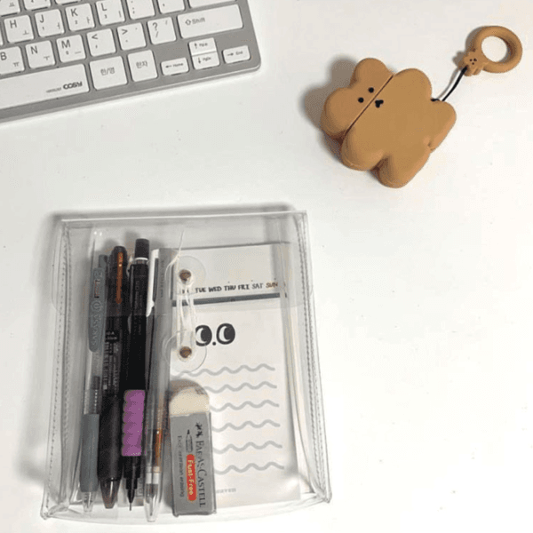 투명 하도메 서류 케이스 파우치 소 중 대