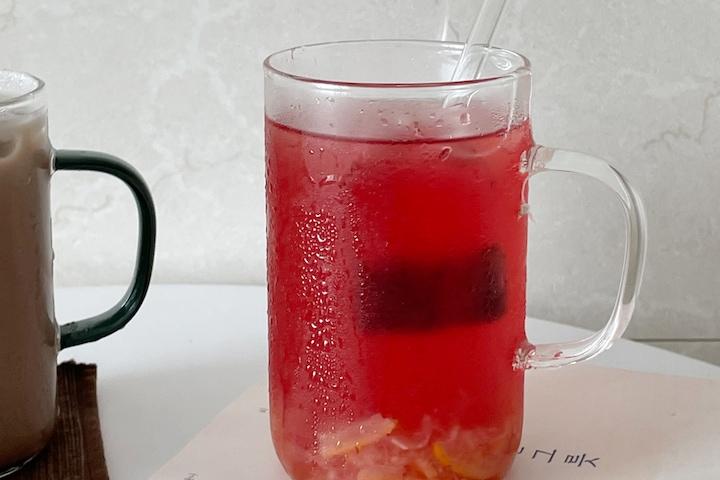 1+1 구엘머그컵 투명 530ml 홈카페 내열유리 손잡이 머그 대용량 데일리컵