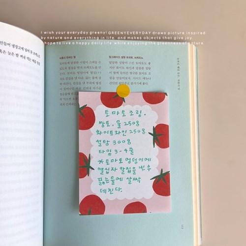 그리니에브리데이 토마토 메모지