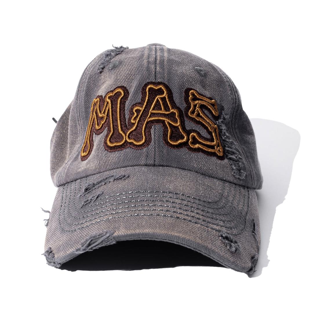 MAS BONE WASHED DYING VINTAGE BALL CAP MSFAC002-GY