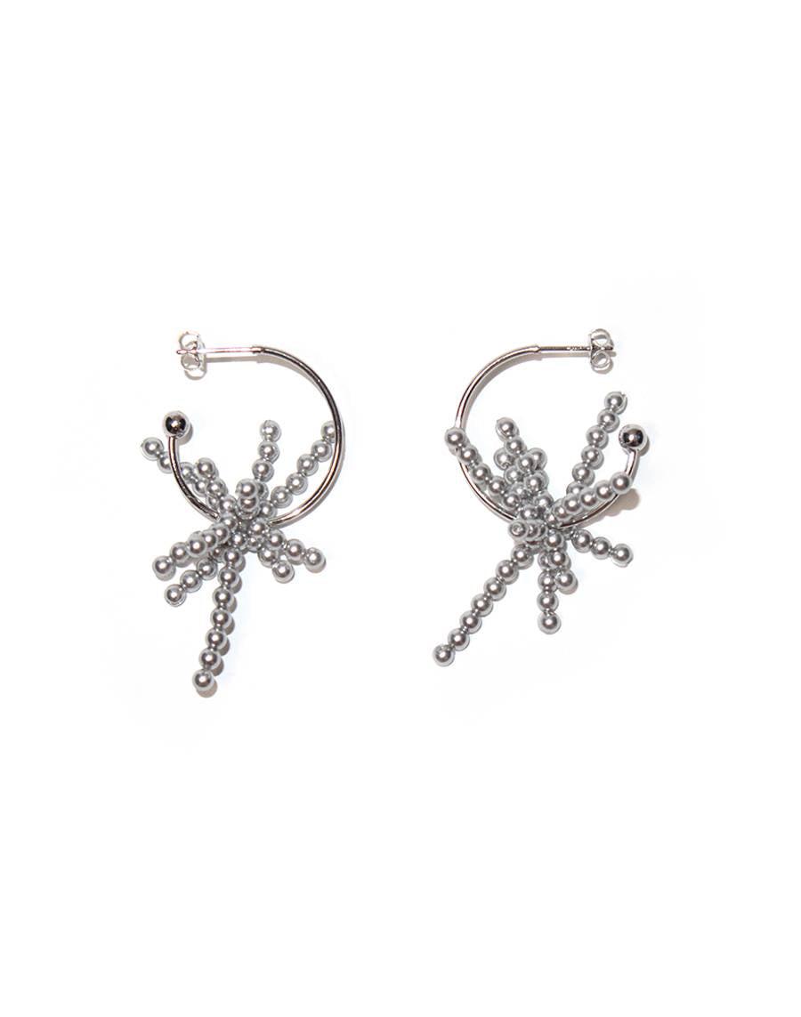 Signature silver motif Earrings(mini)│시그니처 실버 모티브 귀걸이(미니)