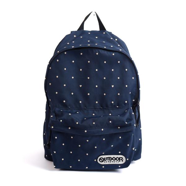[OUTDOOR PRODUCTS] 네이비 자수 도트 백팩