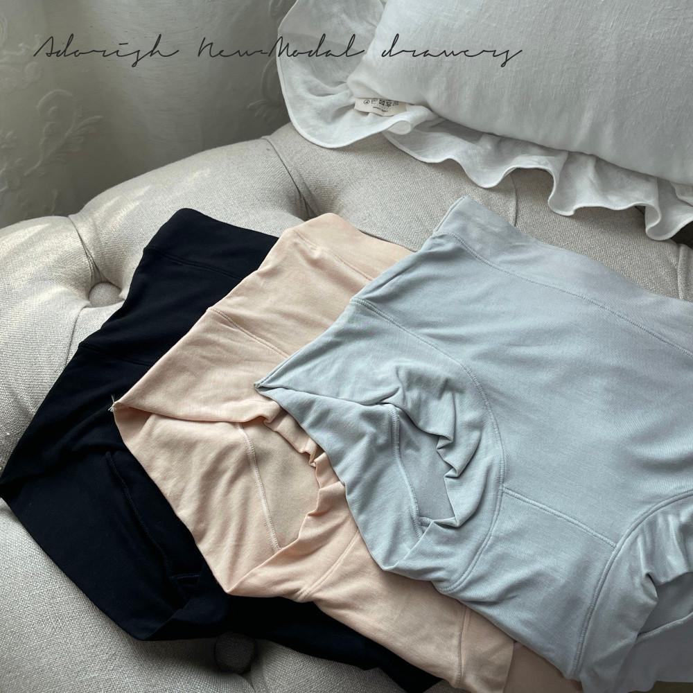 어도리쉬 뉴모달 여성 요일 편한 팬티 면 하이웨스트 네모 빅사이즈 사각 드로즈