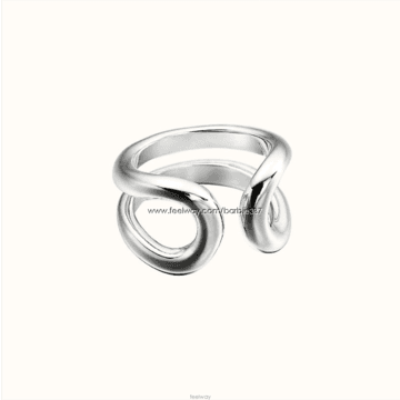 에르메스 LIMA 리마 스몰 실버 링 반지 HERMES RING
