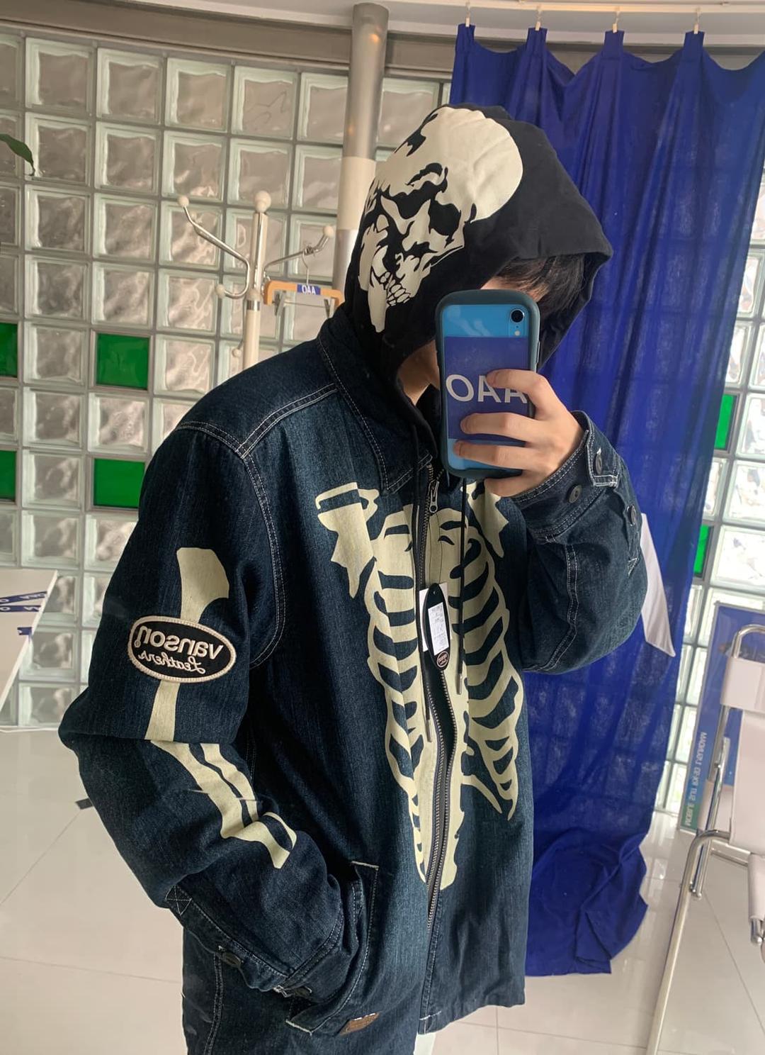 본 데님 후드 자켓 bone denim jacket | 후루츠패밀리