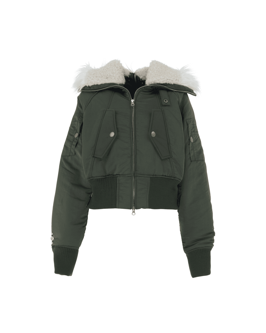 [24FW] back-forth crop N2B jumper 'khaki'