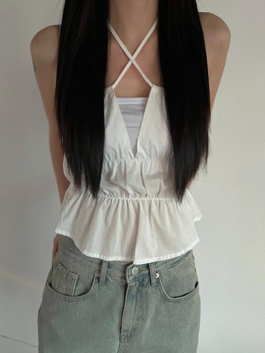 Muse Shirring Sleeveless (2color)