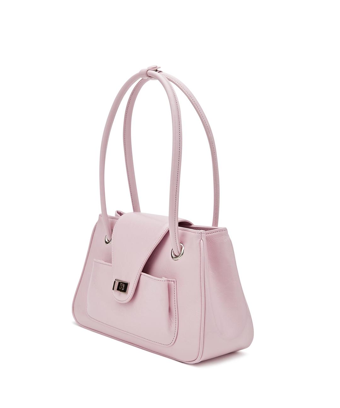 Pao Long Handle Bag soft pink crinkle
