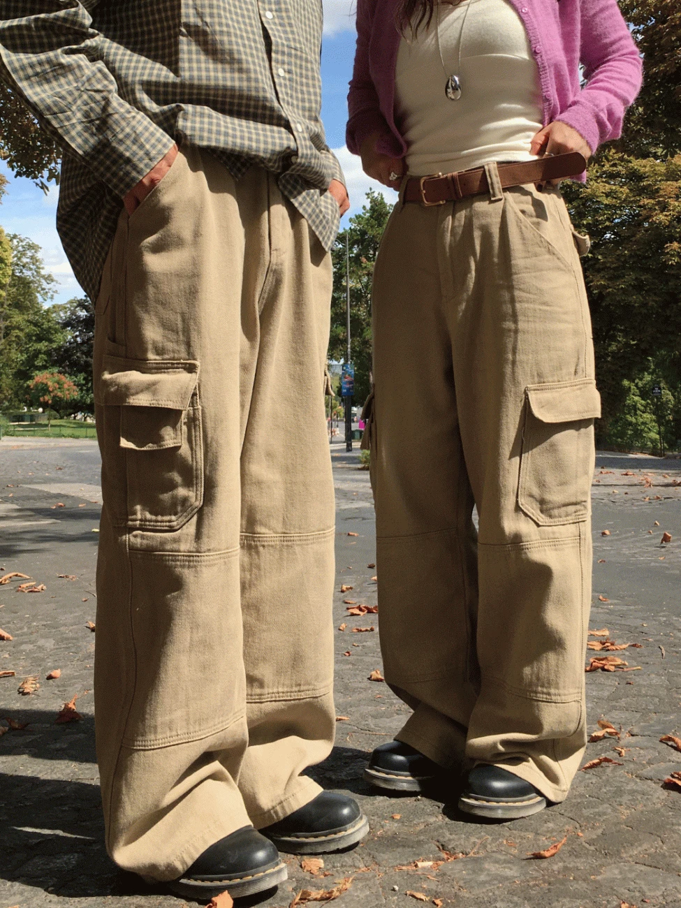 [커플룩시밀러룩/남녀공용][5사이즈] 올데이 포켓 카고 코튼 팬츠(4color)