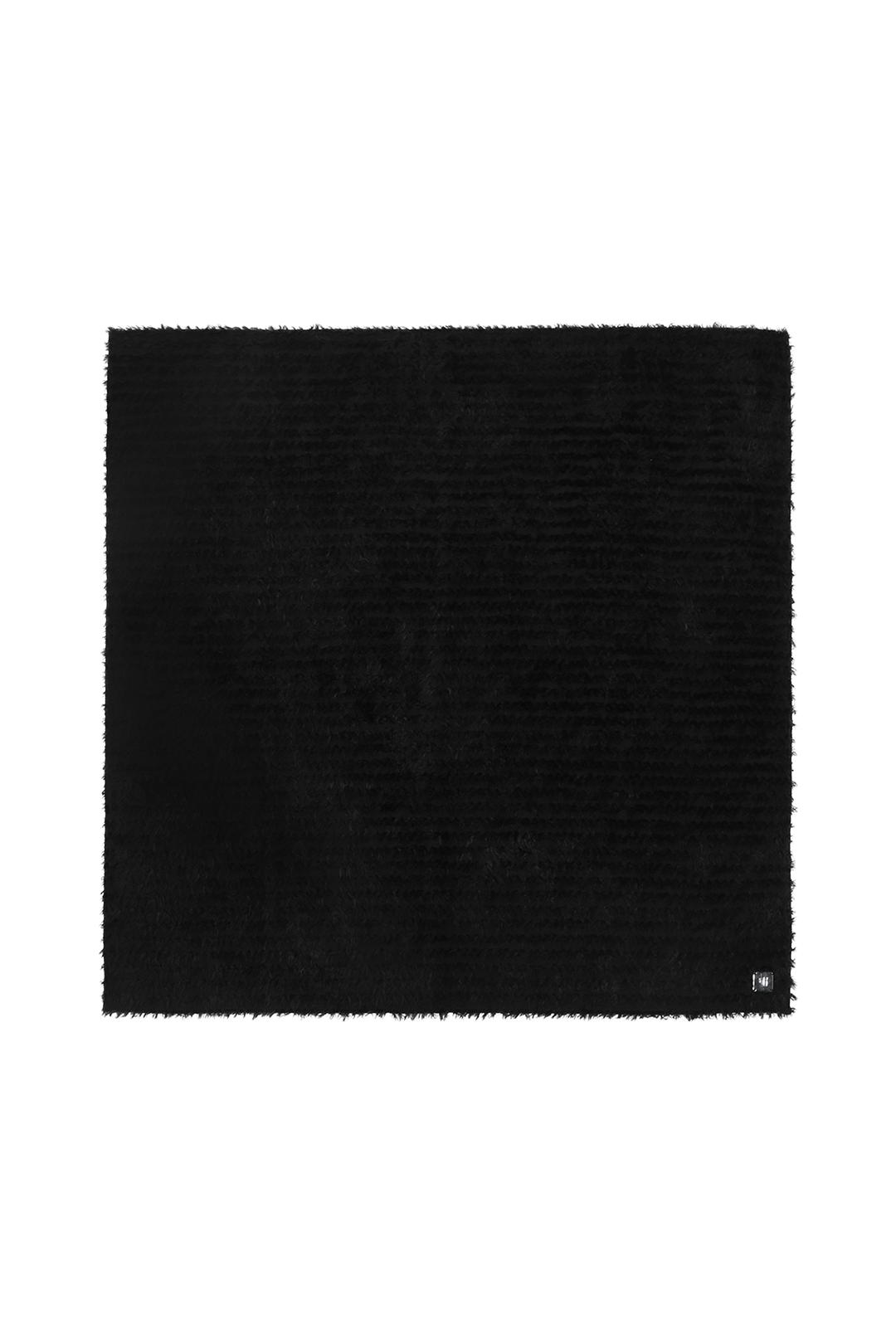 Fringe Fur Scarf [ Black ]