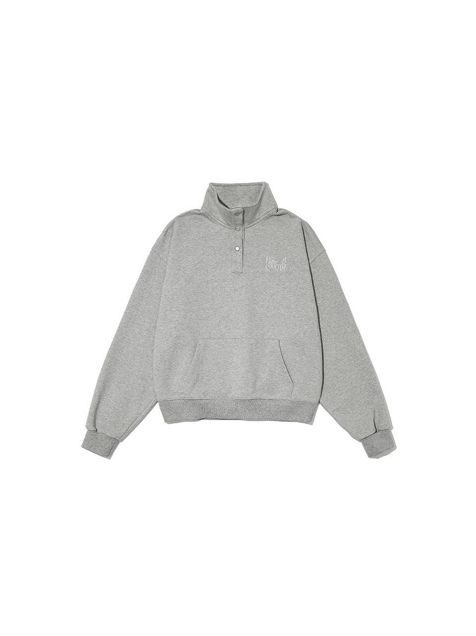 High Neck Sweat Shirts (M.Grey)