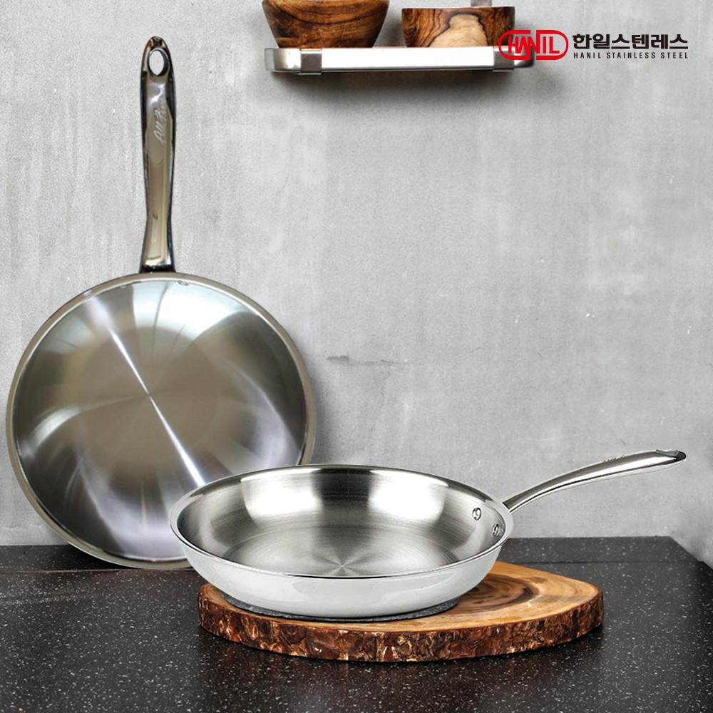 한일스텐레스 올파이브 통5중 스텐 후라이팬 인덕션 인덕션용 프라이팬 20cm