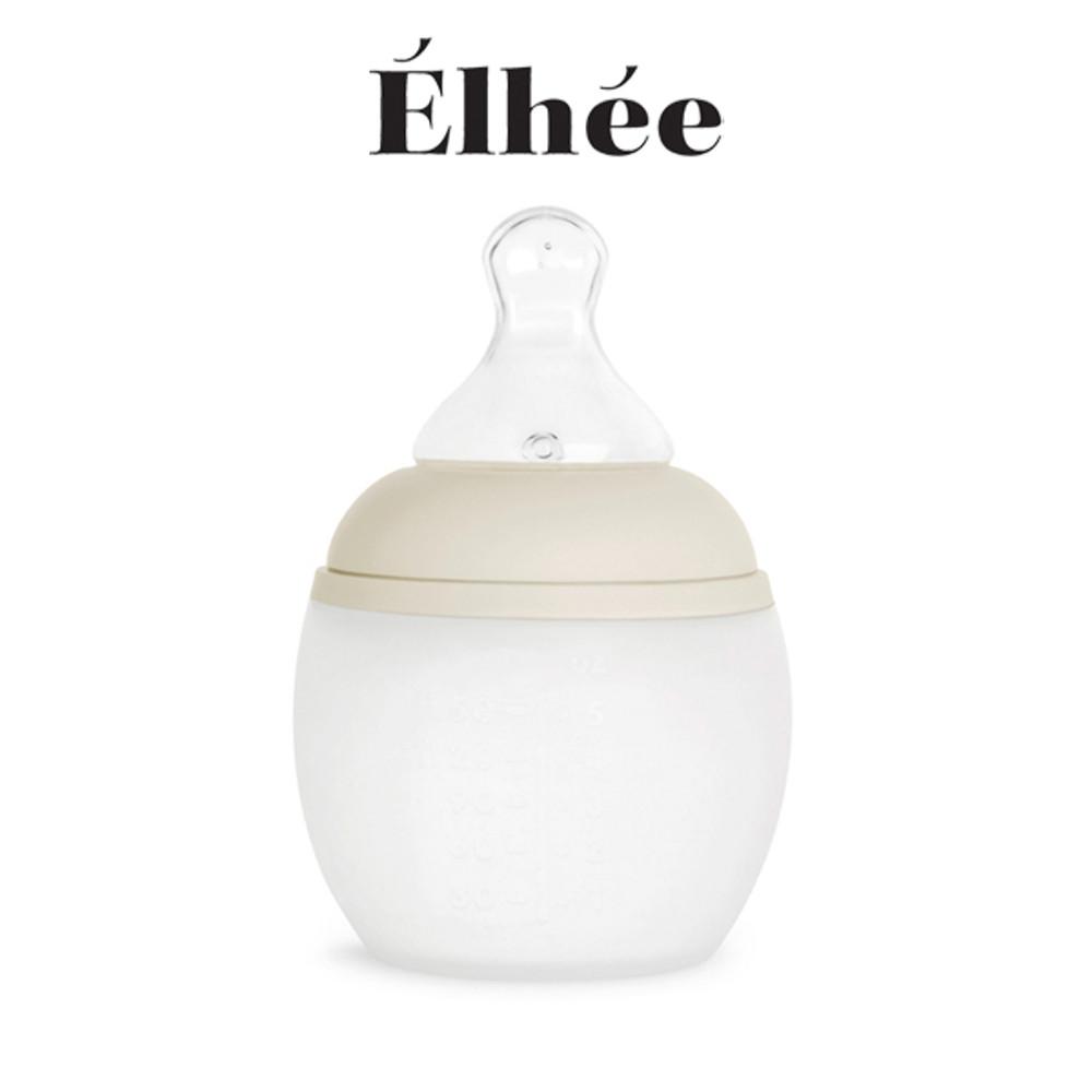 Elhee 프랑스 프리미엄 엘리 실리콘젖병 150ml(Sand)+M꼭지(배앓이 젖병)