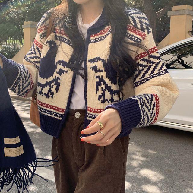 하트버드 가디건 니트 집업 아우터