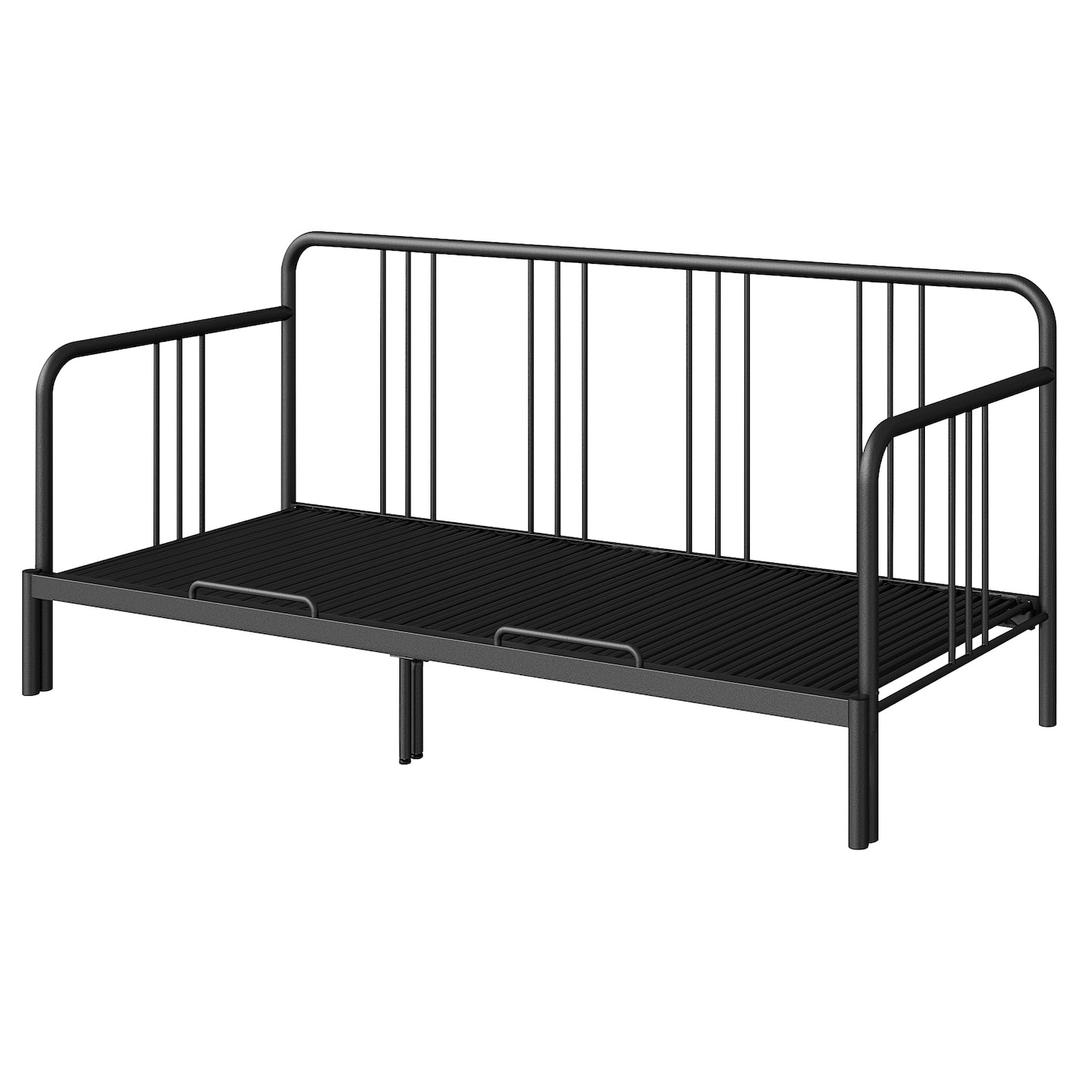 FYRESDAL 퓌레스달 데이베드프레임 - 블랙 80x200 cm