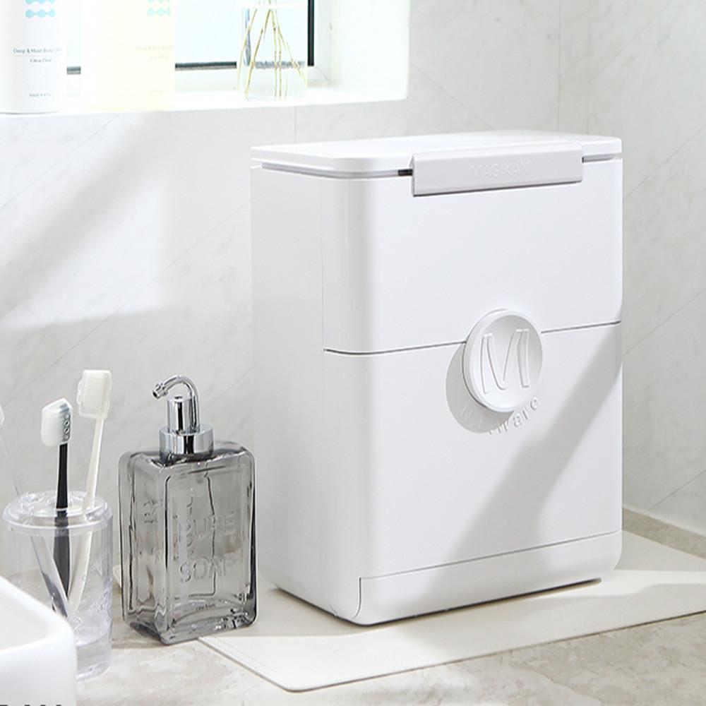 매직캔  벽걸이 주방휴지통  예쁜 인테리어 애니웨어 12L-MNE150WWW  화장실
