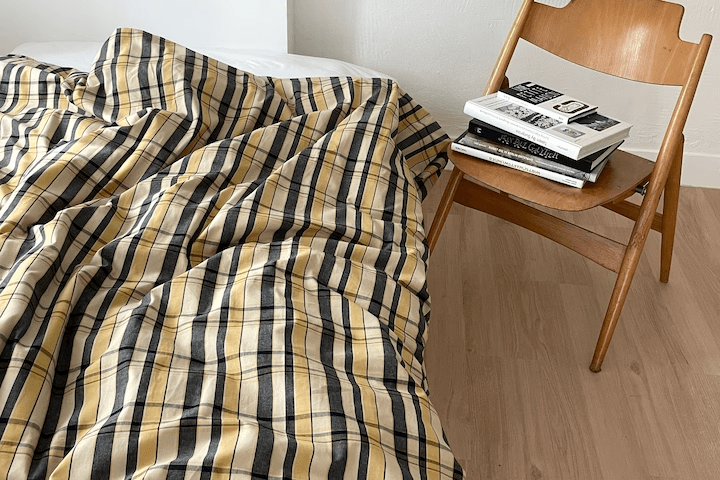 믹스 체크 이불커버 (SS/Q/K) 2colors
