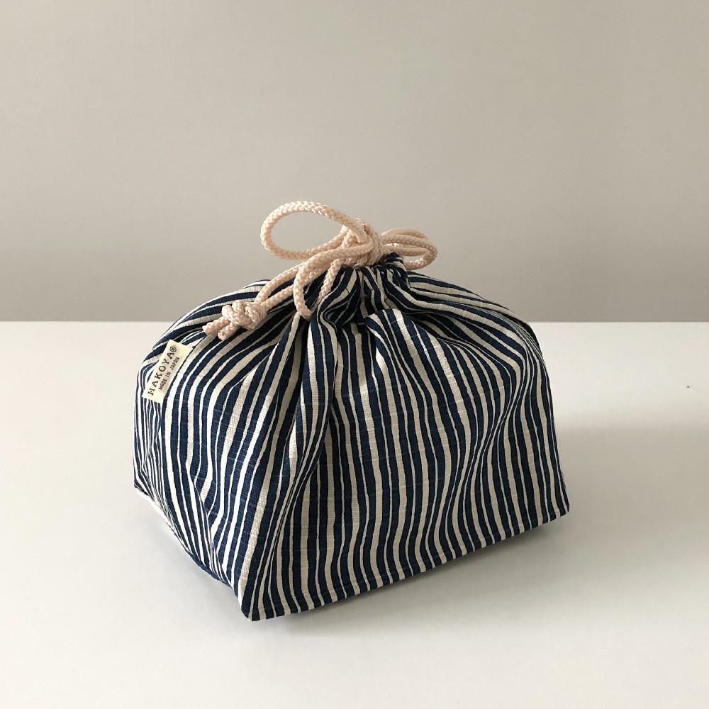 하코야 줄무늬 일본 도시락 파우치 보자기가방