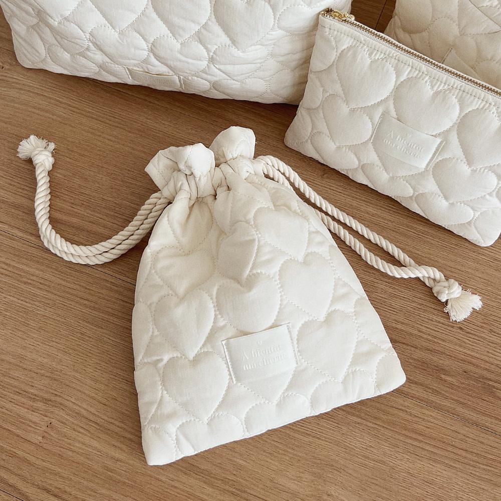 아비앙또마체리 하트누빔 아기 스트링 기저귀 파우치