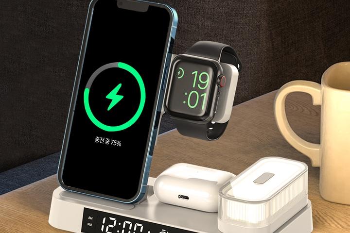 맥세이프 3in1 아이폰 애플워치 멀티 무선 고속 충전기