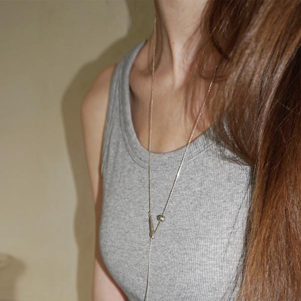 DEEP DROP NECKLACE SILVER 925