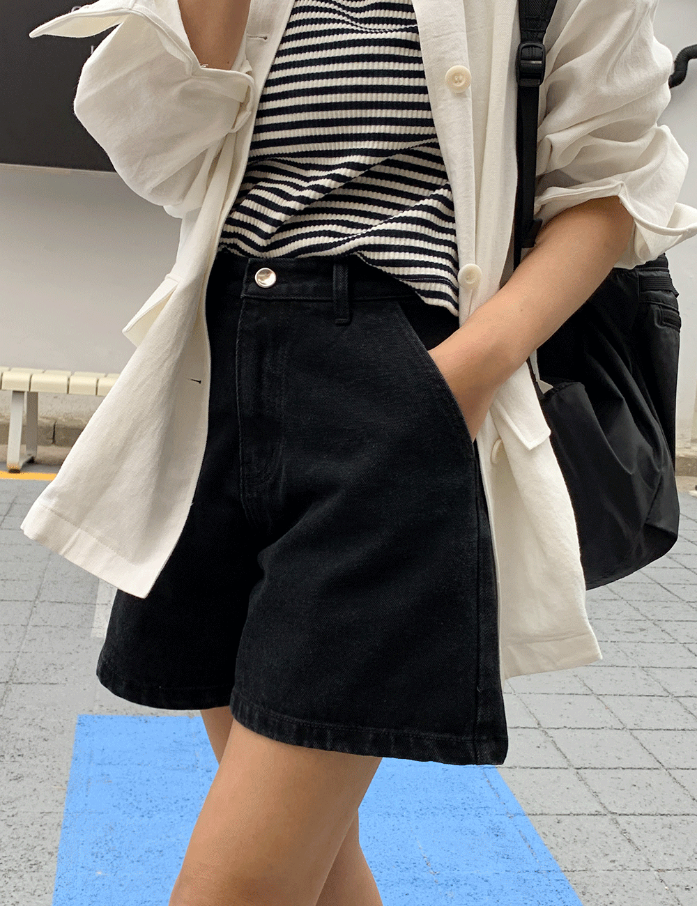 미우 데님 쇼츠 [2color]