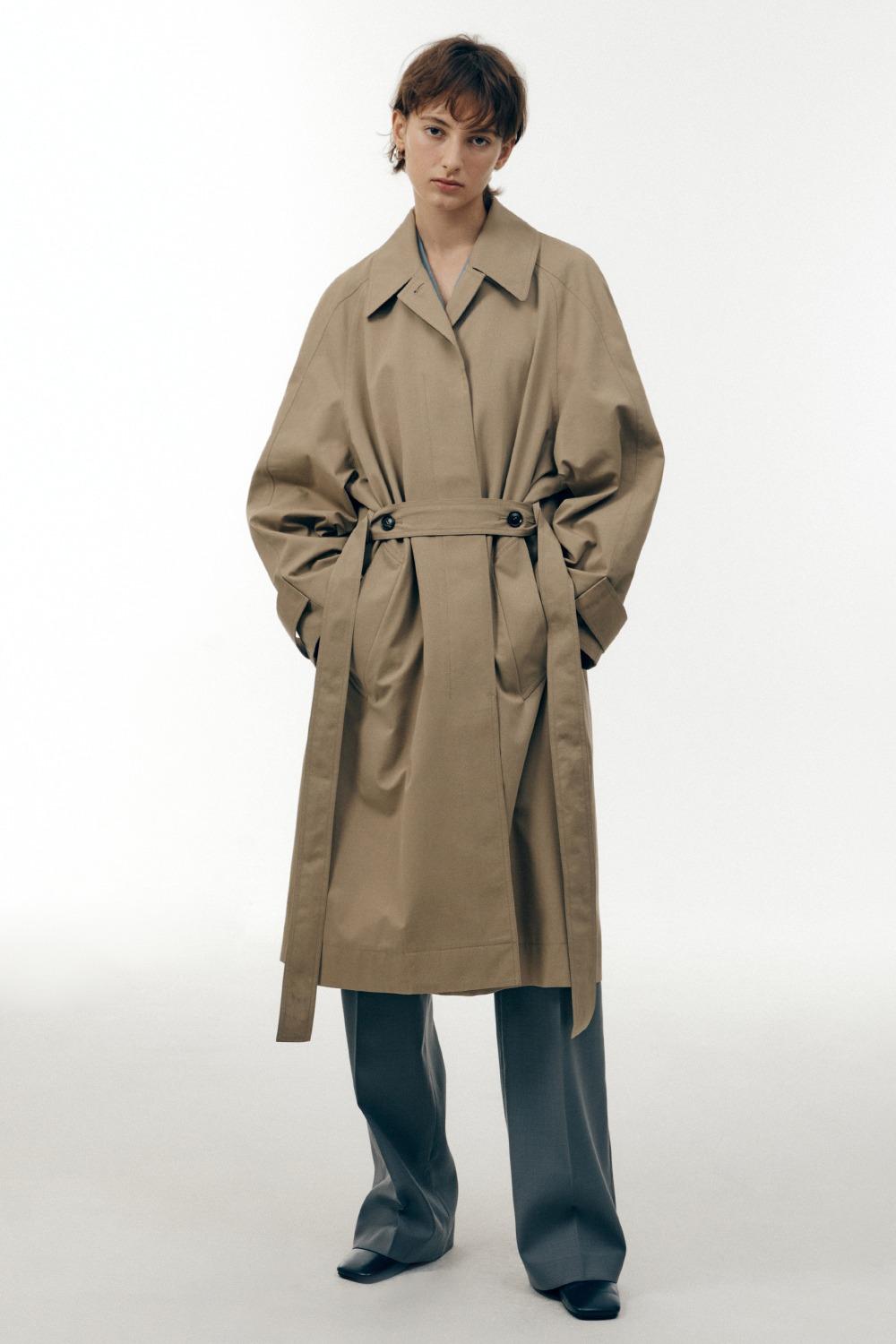 22PF NEW ARMHOLE TRENCH COAT - BEIGE