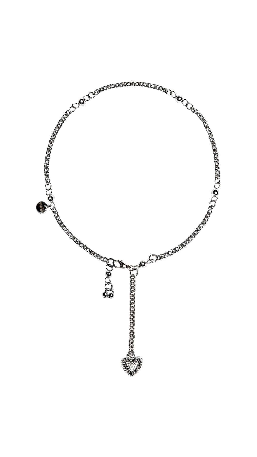 [ruru] HEART PIERCING NECKLACE