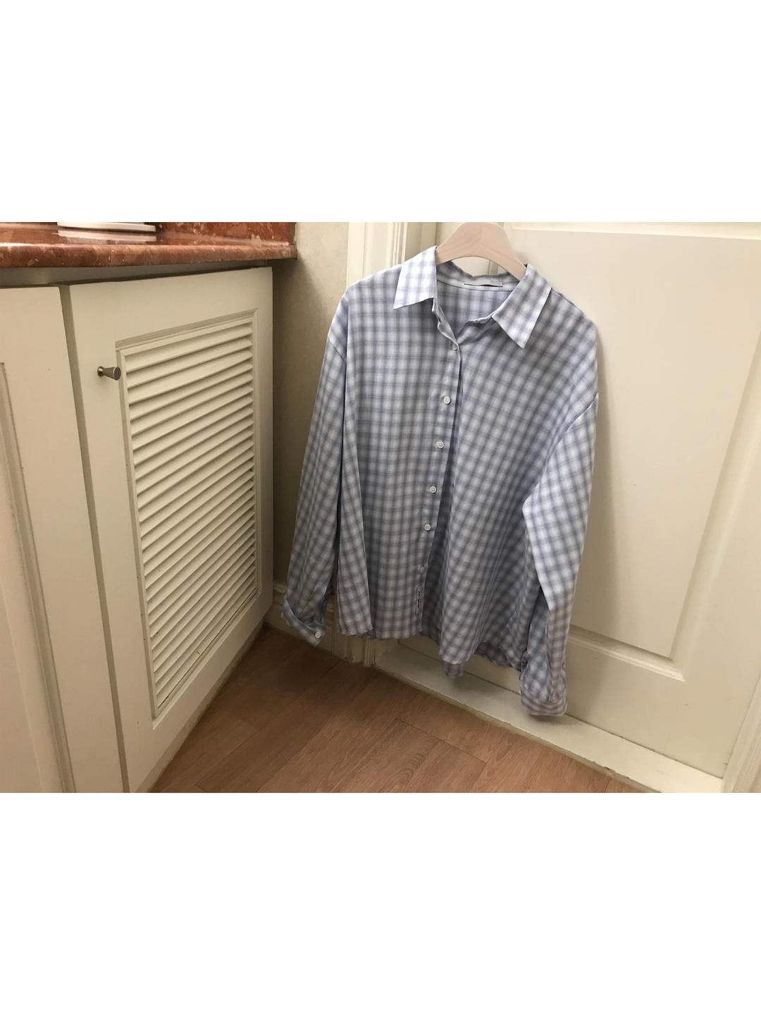 메리 체크 셔츠