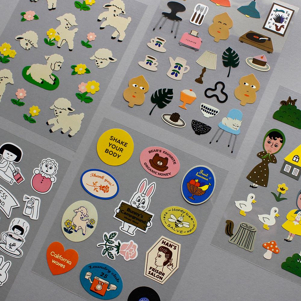 리무버블 스티커 (5종)