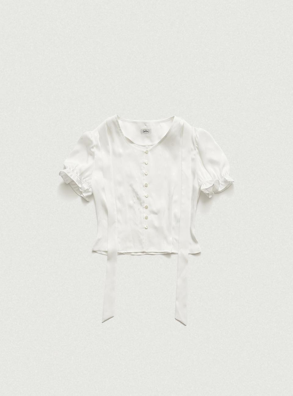 [3/17 14:00 KST OPEN] Ivory Jasmine Dream Ribbon Dot Blouse