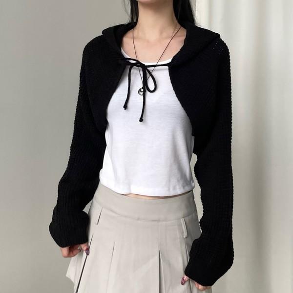 Waffle hood bolero